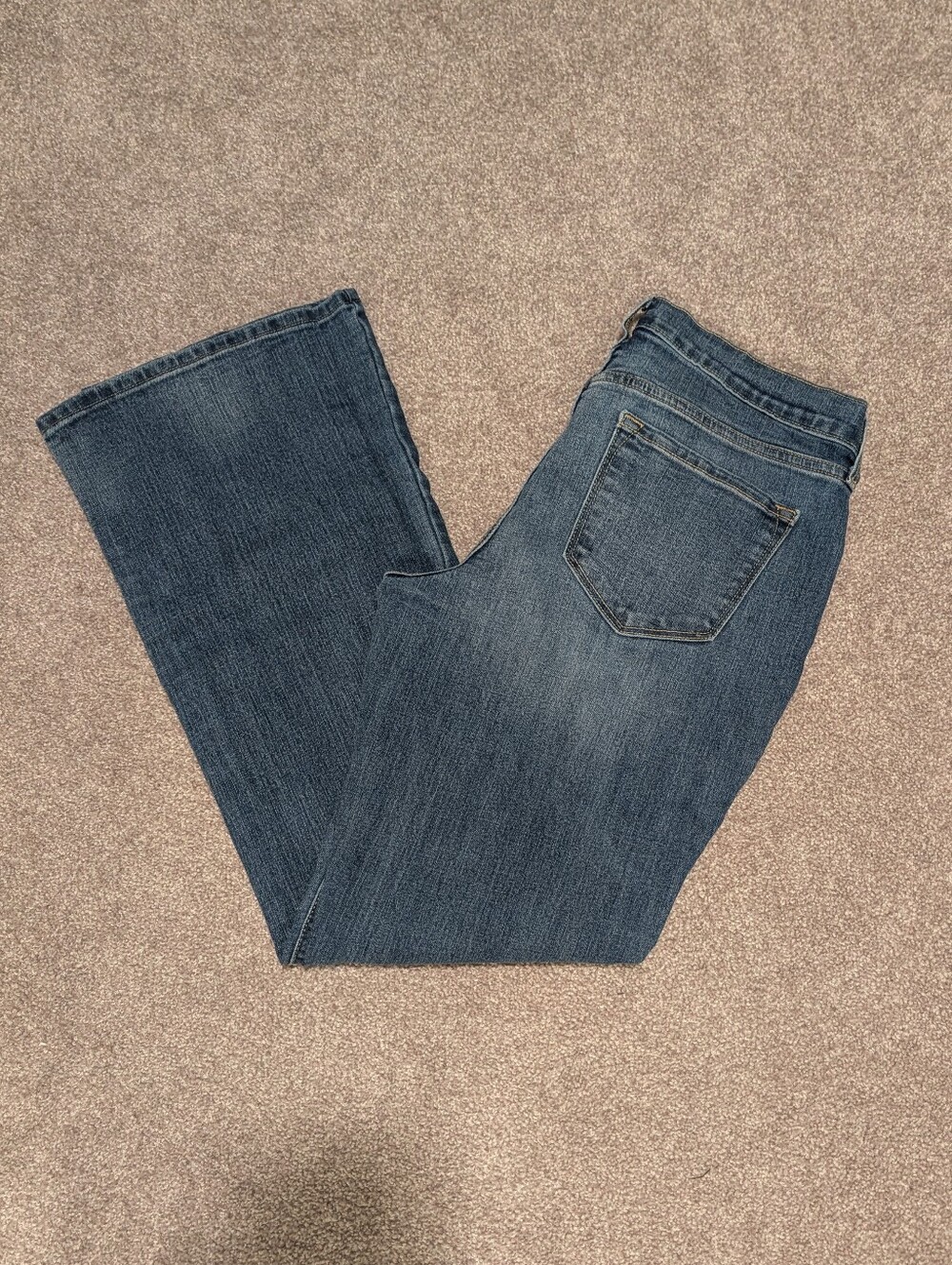 Old Navy Women's Dark Blue Wide Leg Jeans Size 6 Short
